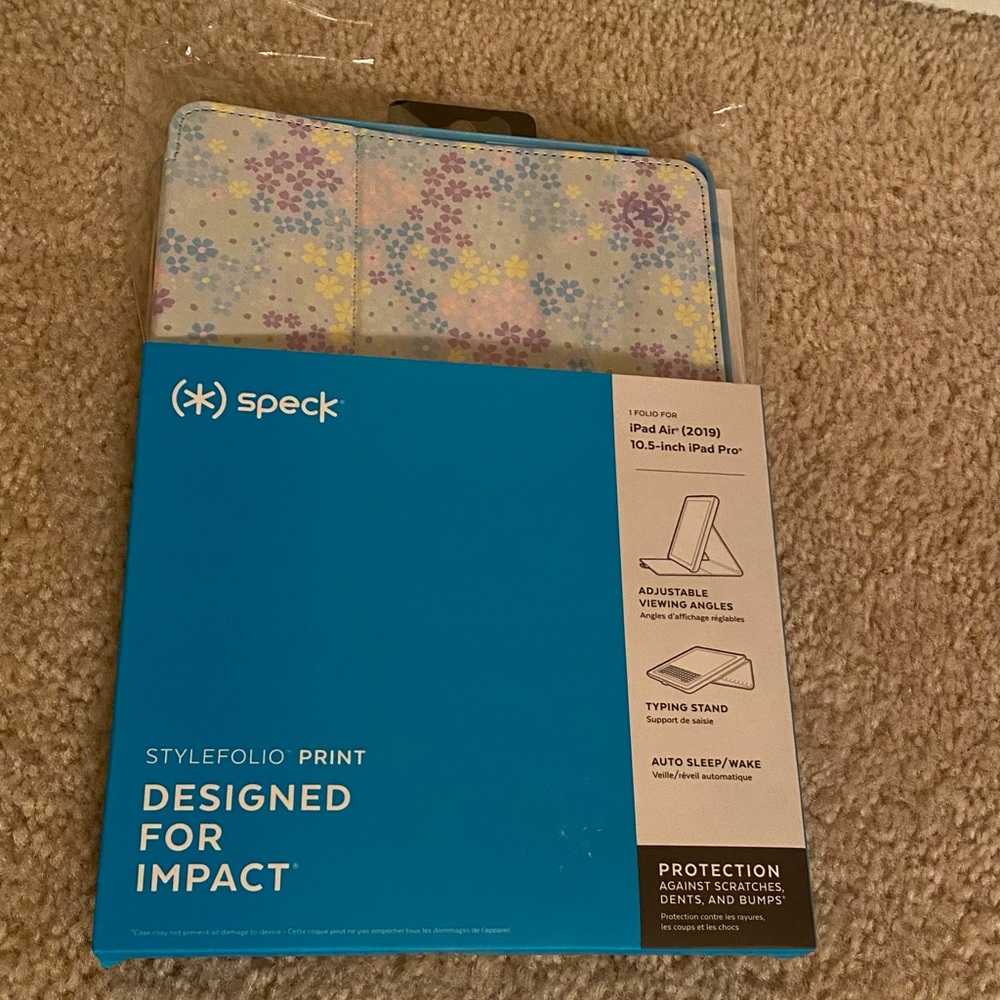 Speck stylefolio print (blue and flowers)